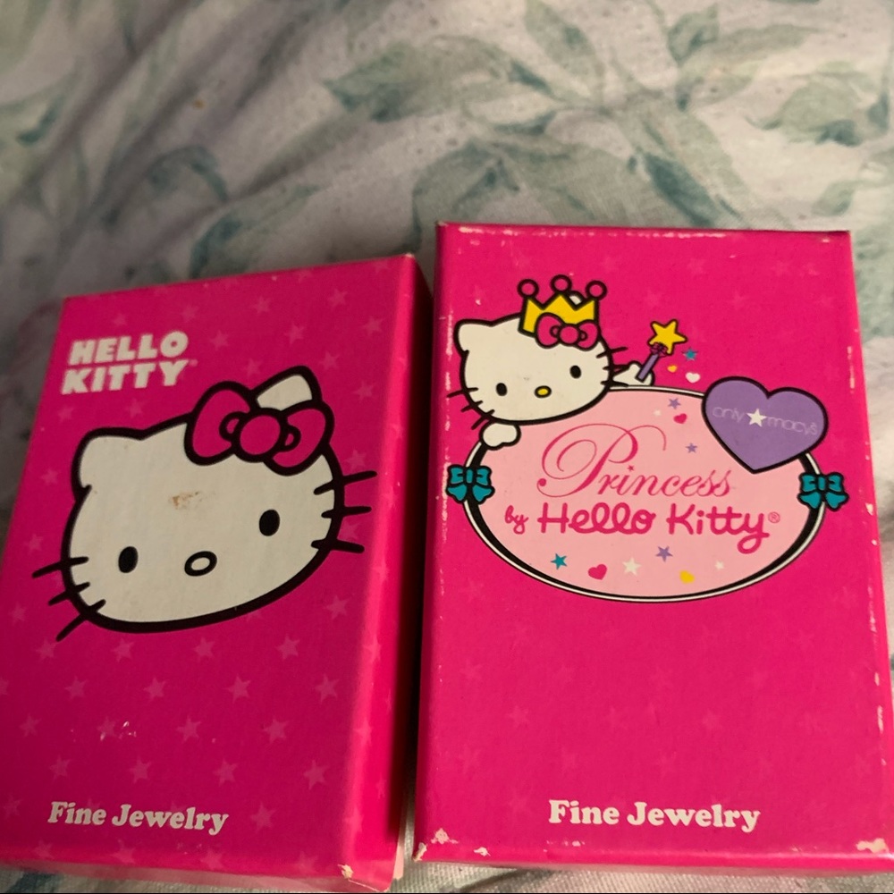 Hello kitty 2 jewelry box size small wood box